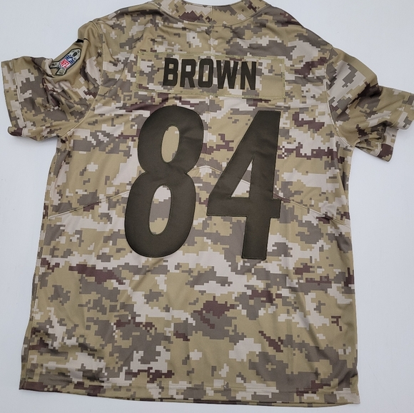 Nike NFL Pittsburgh Steelers Salute to Service Antonio Brown Football Jersey - Picture 6 of 8